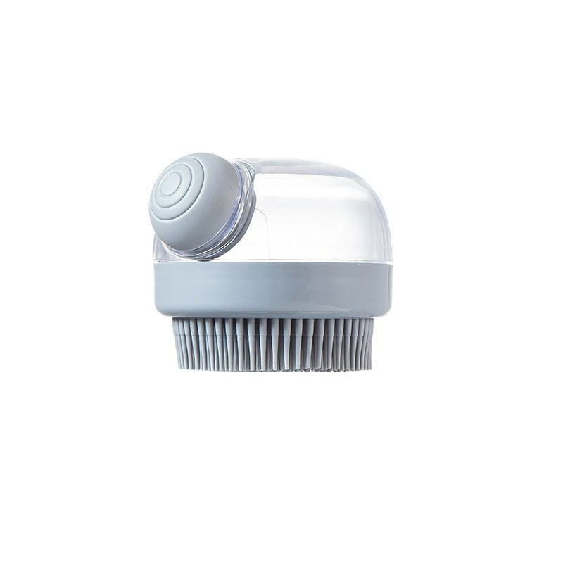 Silicone Scalp Massage Brush - Deep Cleansing Shower Brush for Hair Growth & Relaxation (Khaki/Gray) - Akytt.com