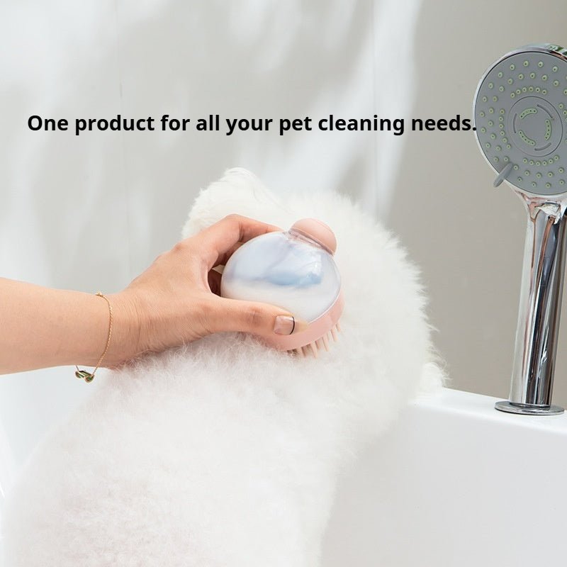 Silicone Scalp Massage Brush - Deep Cleansing Shower Brush for Hair Growth & Relaxation (Khaki/Gray) - Akytt.com