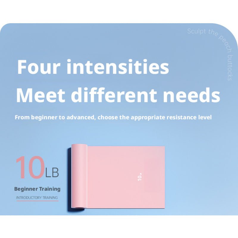 Premium Natural Latex Resistance Bands Set – 10/15/20/25 lbs for Home Workout, Yoga, Glute Training - Akytt.com