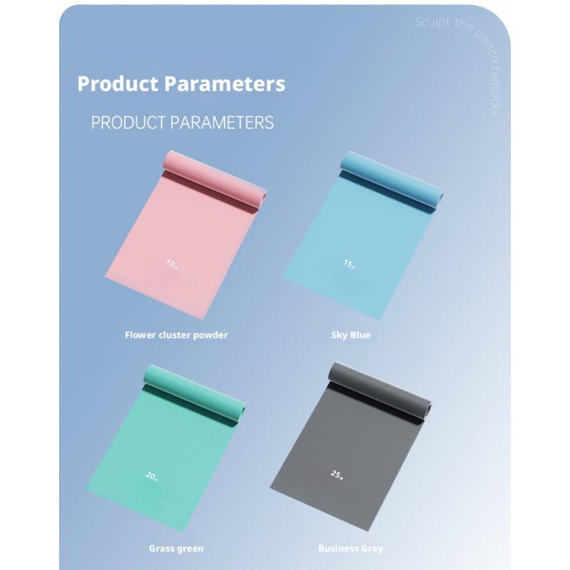 Premium Natural Latex Resistance Bands Set – 10/15/20/25 lbs for Home Workout, Yoga, Glute Training - Akytt.com