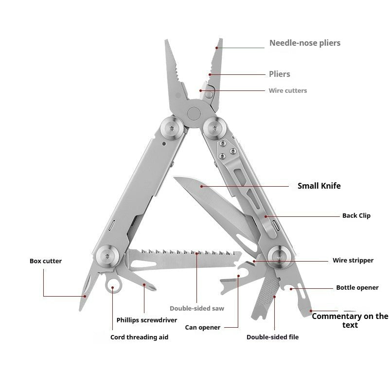 PRO Pocket Multi - Tool: 14 - in - 1 stainless steel power - Akytt.com