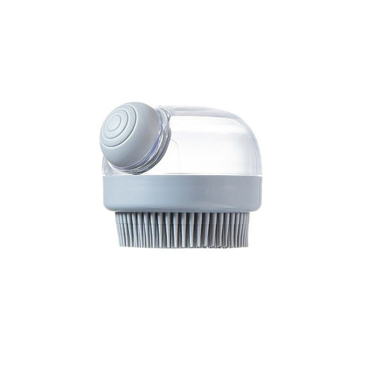Silicone Scalp Massage Brush - Deep Cleansing Shower Brush for Hair Growth & Relaxation (Khaki/Gray) - Akytt.com