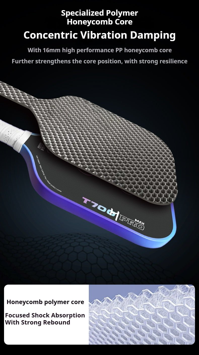 T700 Carbon Fiber Pickleball Paddle Set Mute Design Perfect for Training - Akytt.com